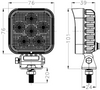 6Leds 15W Stainless steel bracket LED Work Light