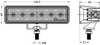 20W 6Leds Square lamp housing LED Work Light