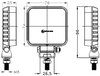 10W 3inch Outdoor LED Work Floodlight Square