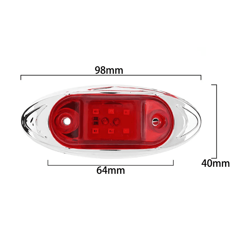 6Leds 24V High Quality Multi-Color LED Side Lamp