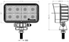 4.4inch 23W 2700lm LED Work Floodlight