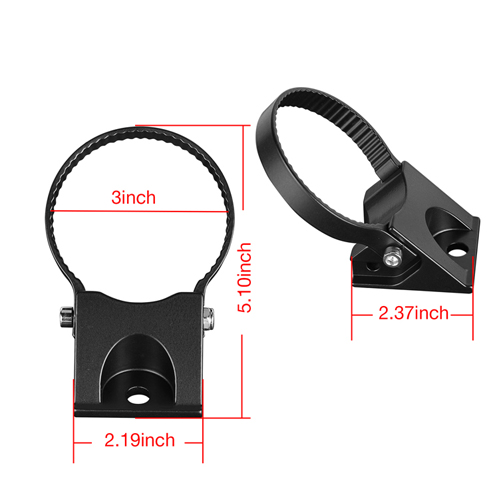 STRAIGHT AND INCLINED TUBE ROUND BRACKET