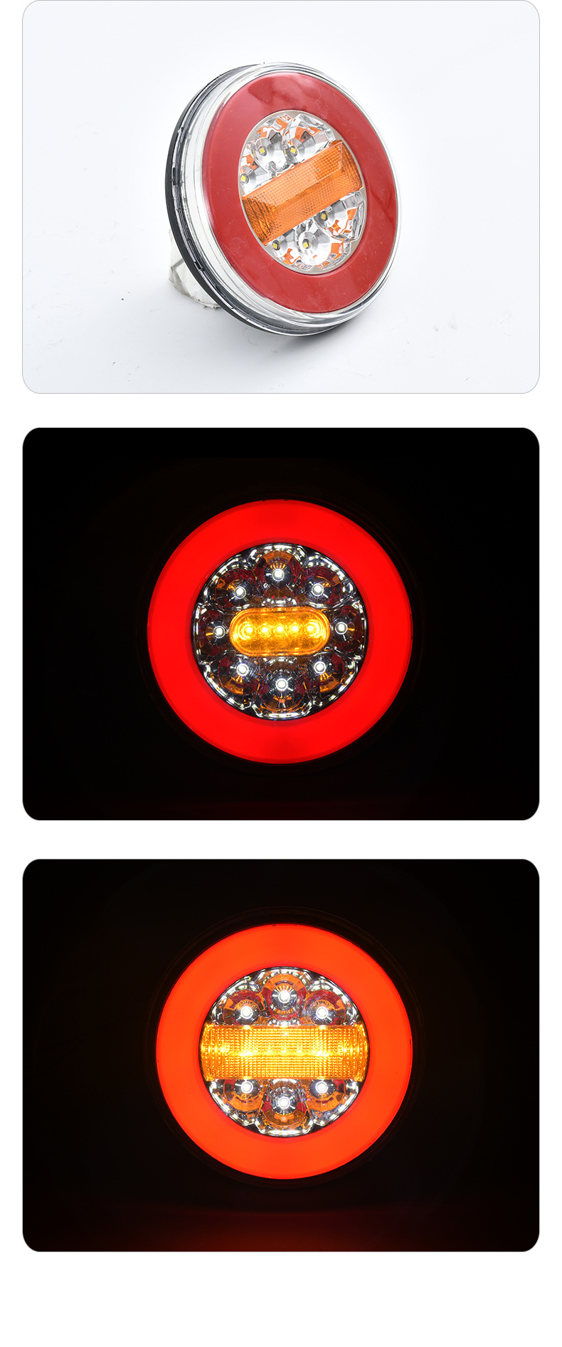 Truck Flowing Round Tail Light YN-TLC45