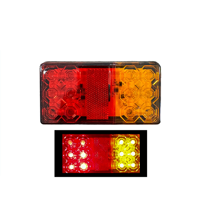 Truck 12-24V Oblong 12LED Tail Light YN-TLC68