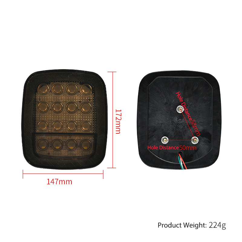 Truck 12V/24V LED Tail Light YN-TLC63