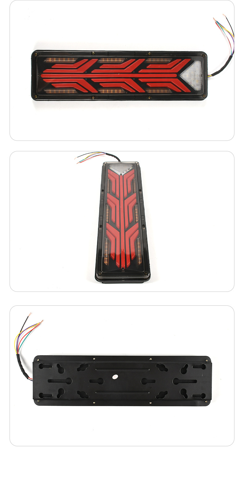 24V LED Flowing Guiding Turning Signal Truck Tail Light YN-TLC130