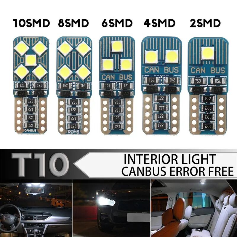 YN T10 1.5W 12V 2468 10SMD (10)