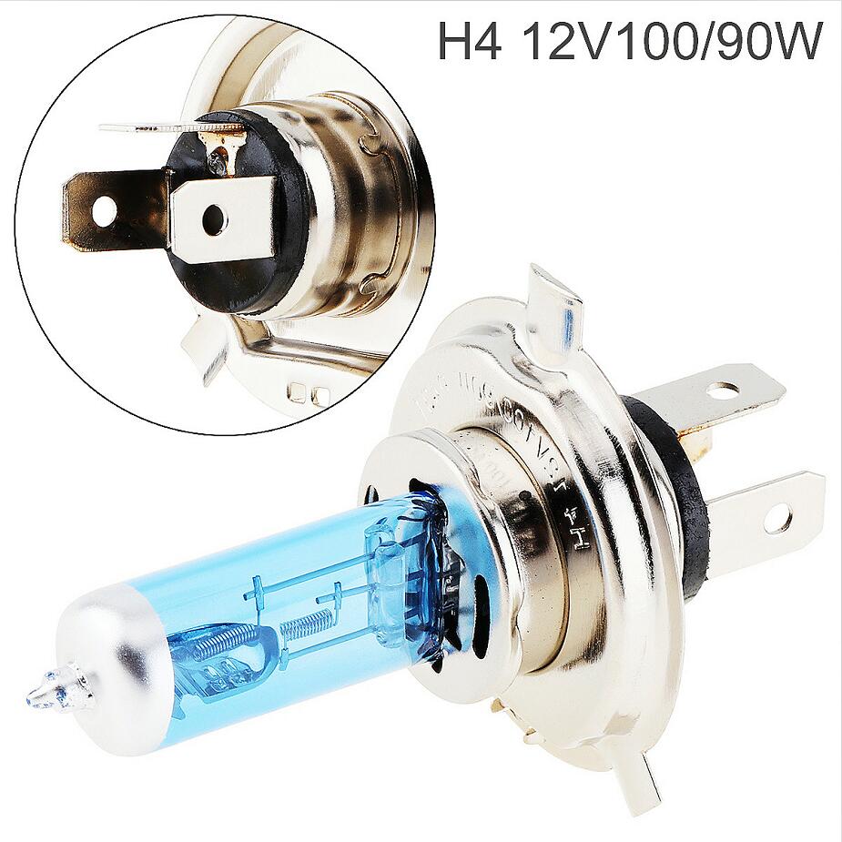 12V H4 Halogen Bulb 6500K 100 /90W Auto Front Headlight 