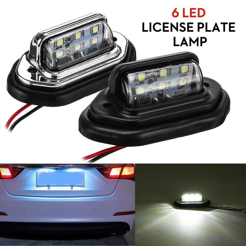 10-30V 6LED license plate lamp side marker lamp trucks caravans