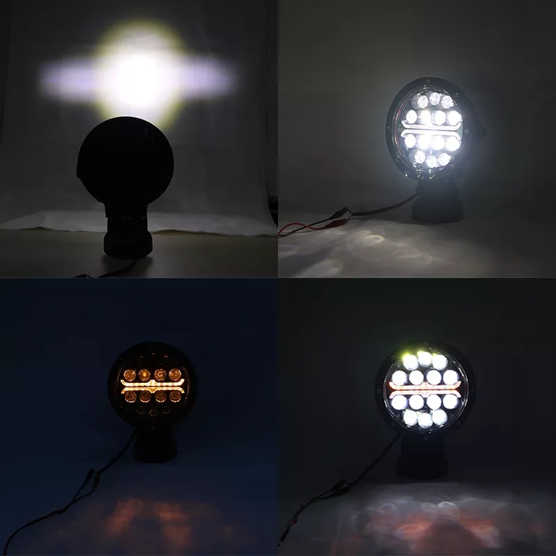 70W 7.1 Inch LED Work Light Cranes Mining Vehicles