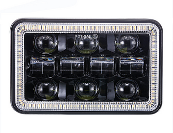4x6 Inch 54W Square LED Headlight High Low Beam Headlamps