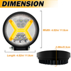  4.5 Inch 30W Round LED Work Lights for Motorbikes SUVs Excavators ships 