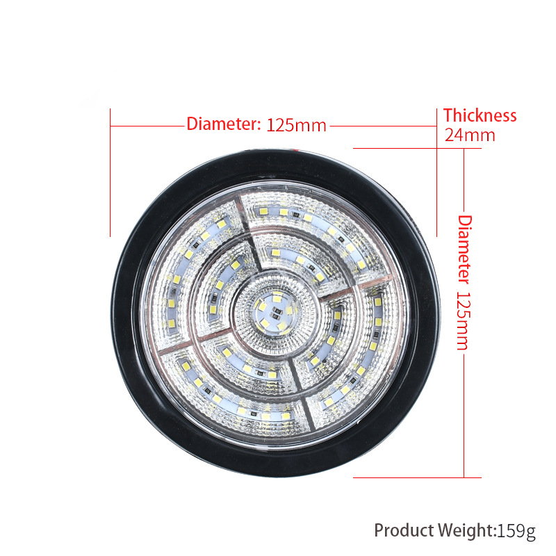 12V/24V Round LED Truck Tail Light YN-SLC111