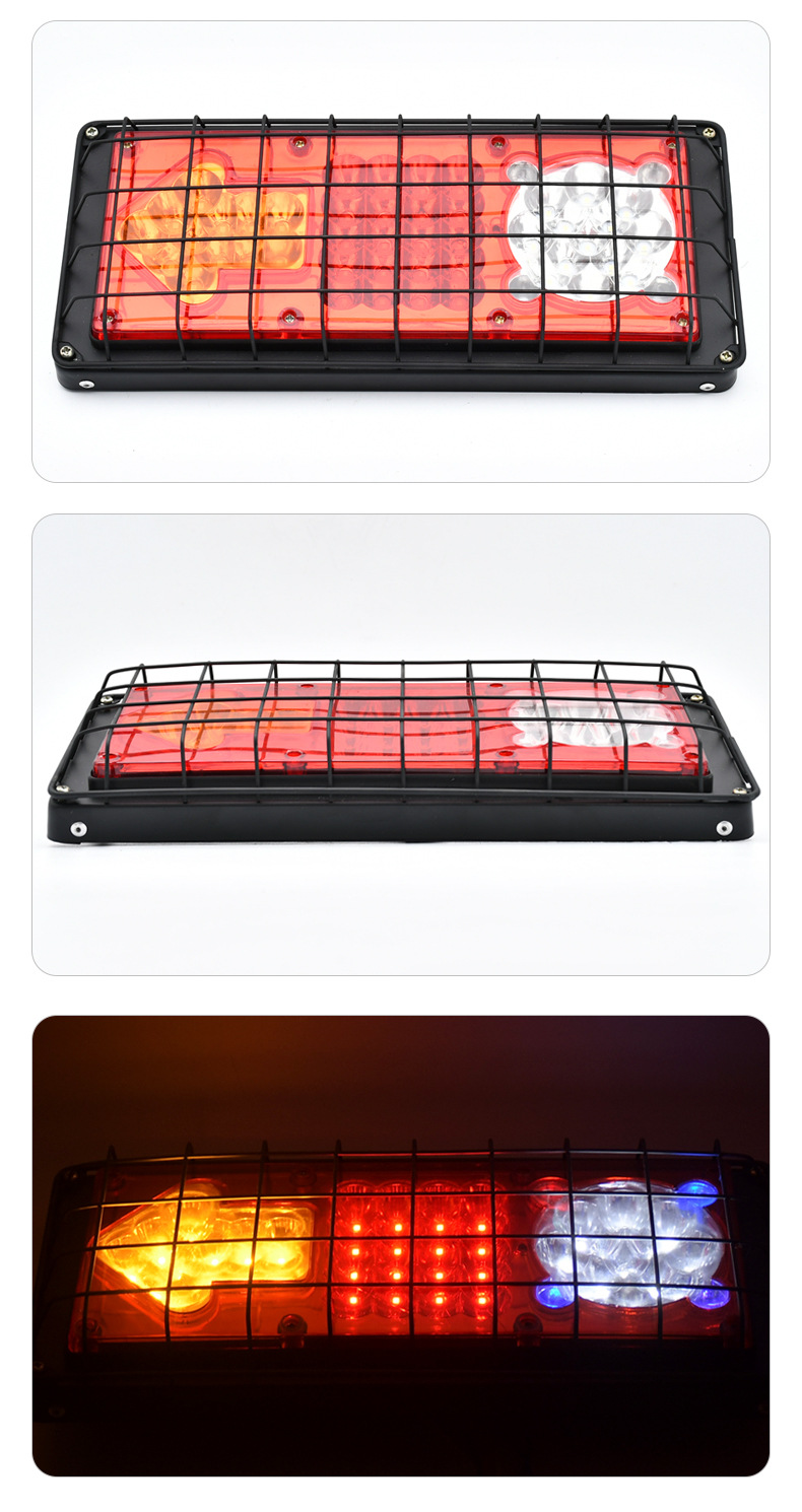 24V 140-2LED Iron Fencing Truck Tail Light YN-TLC87