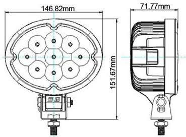 7inch 36W Easy Installation LED Work Light