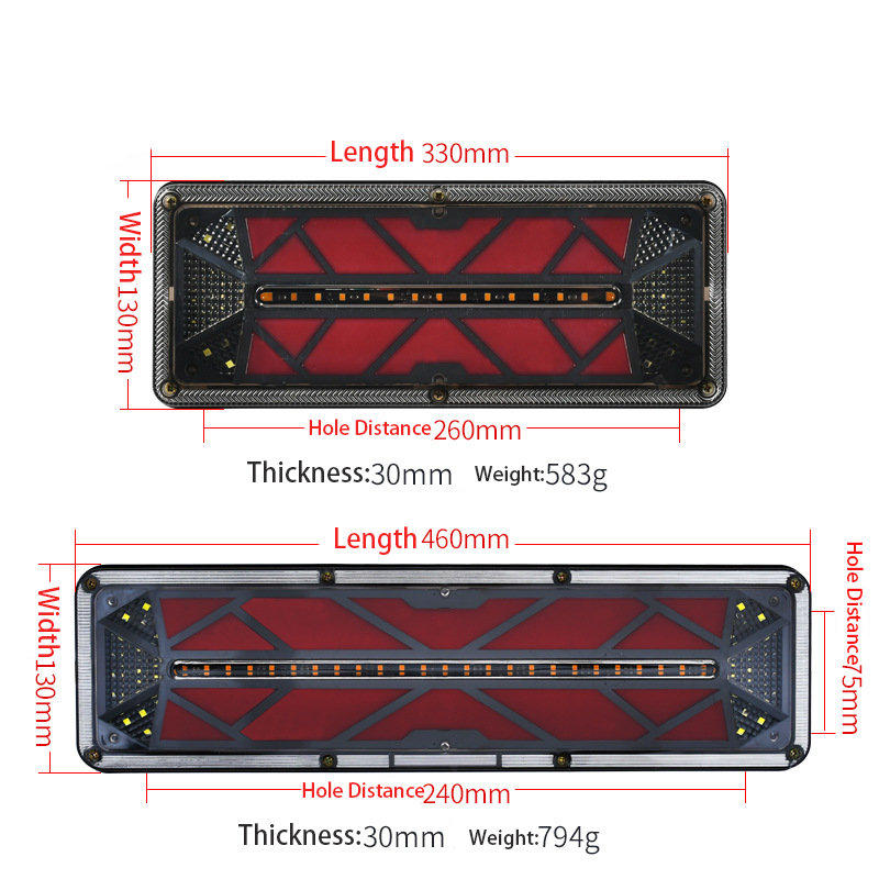 12V/ 24V LED Truck Tail Light YN-TLC154