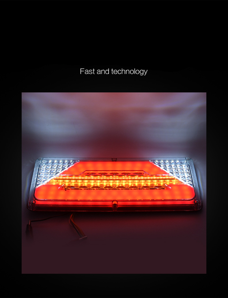 24V LED Turning Flowing Truck Tail Light YN-TLC146