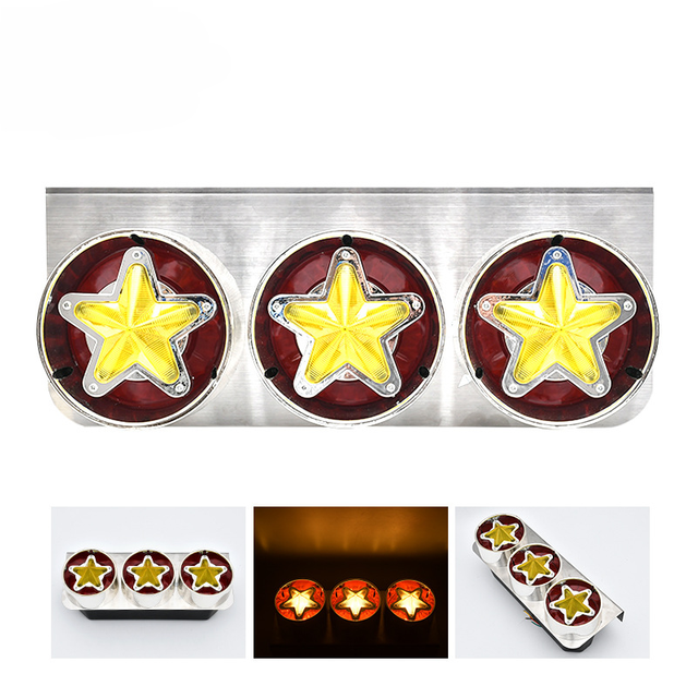 24V LED Star Triple Truck Tail Light YN-TLC135