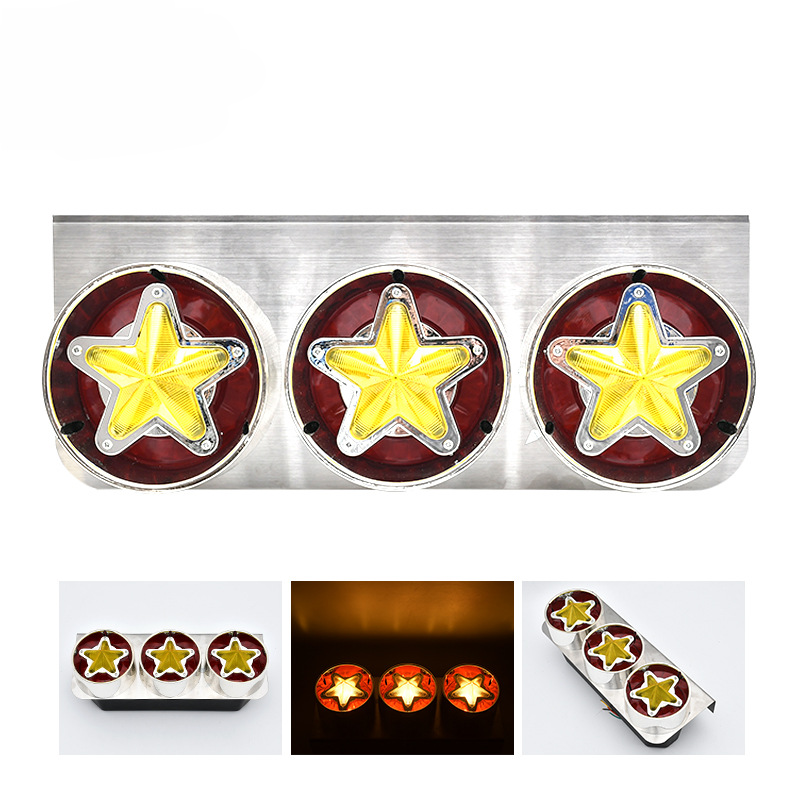 24V LED Star Triple Truck Tail Light YN-TLC135