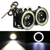 WDL 2.5Inch 15W 12V COB LED Projector Automobile Fog Lamp White Angel Eye Halo Daytime Running Lamp DRL Projector Lamp