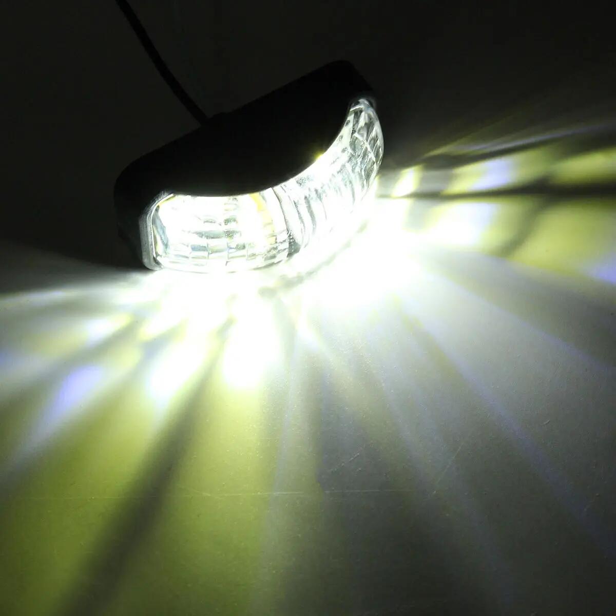 12-30V 2SMD Transparent Lens LED Side Marker Lamp