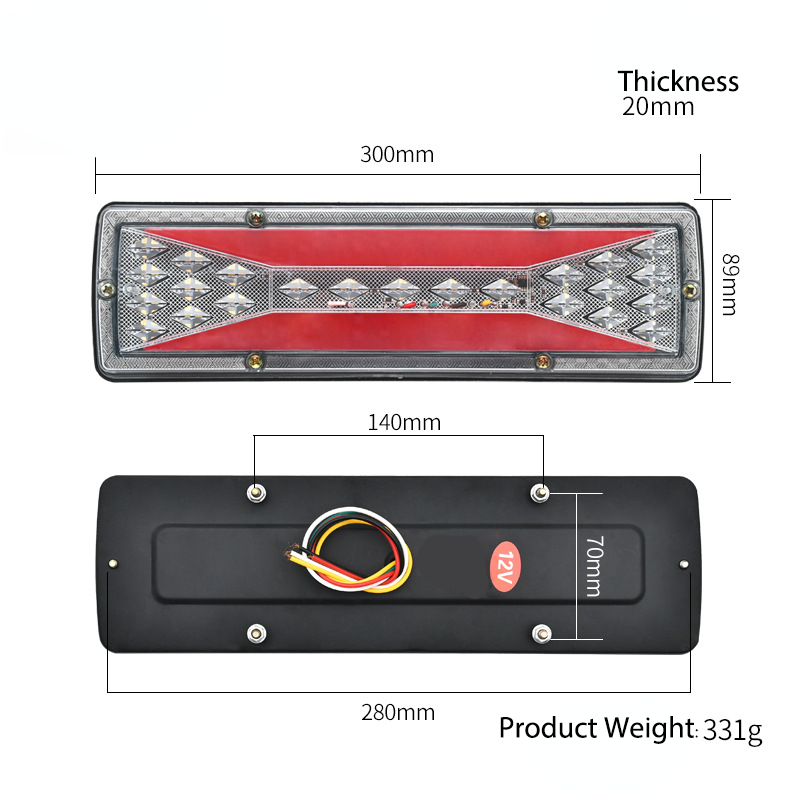 Truck Flowing Strobing Tail Light YN-TLC54