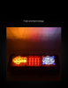 24V 140-2LED Iron Fencing Truck Tail Light YN-TLC87