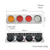 Truck Tail Light 24V 24LED Pattern YN-TLC70