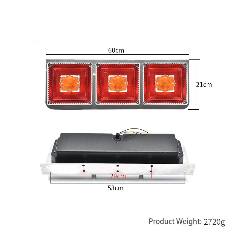 24V LED 3-Bulbs Truck Tail Light YN-TLC147