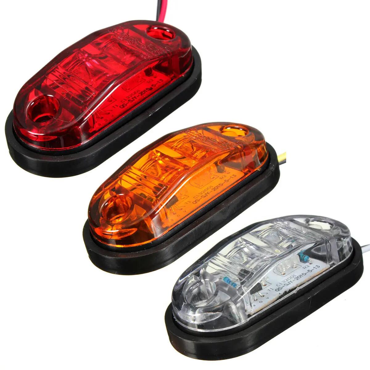 2.8inch LED Side Marker Lamp Automobile Truck Trailer