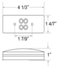 4.3 Inch LED Side Marker Identification Light Communication Vehicle