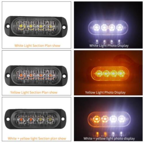 Ultra-thin Warning Light 4LED Pickup Flashing Light Universal Car Side Light