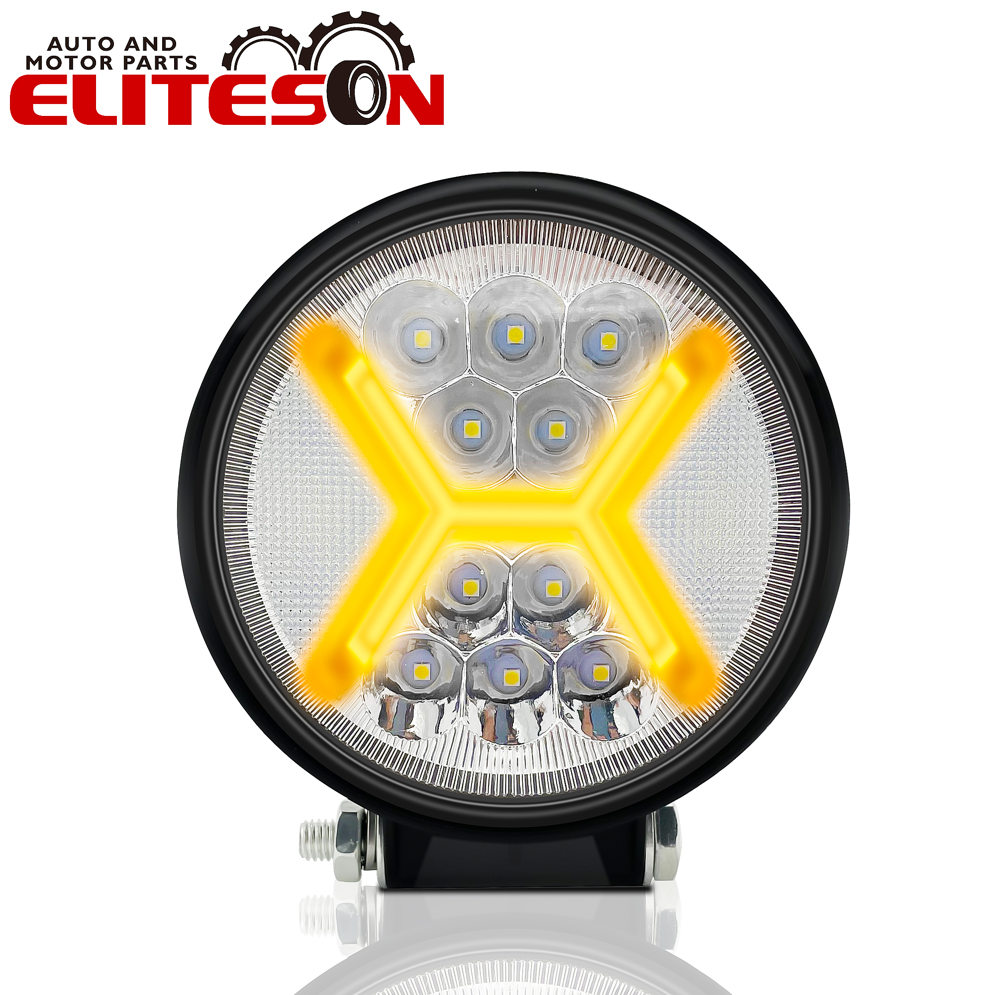  4.5 Inch 30W Round LED Work Lights for Motorbikes SUVs Excavators ships 