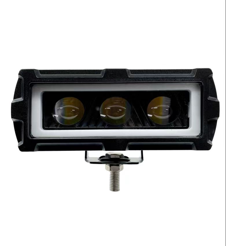 23W Economical 4.9 Inch Jeep Square Dual Color White Amber DRL LED Work Light