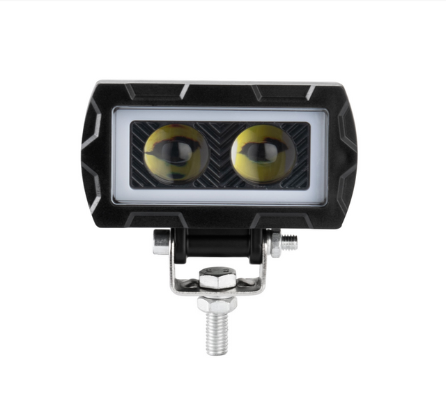 3.7 Inch 20W Dual Color White Amber DRL Truck LED Work Light