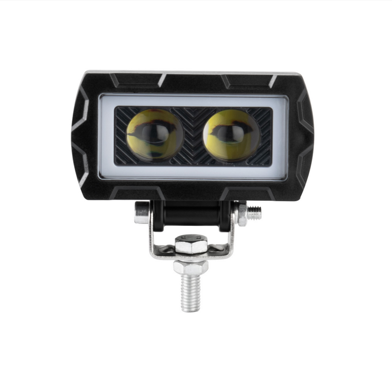 3.7 Inch 20W Dual Color White Amber DRL Truck LED Work Light