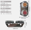 Truck Tail Light Two-color Lamp YN-TLC29