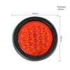 Truck ROUND Tail Light 24V LED integrated single lamp YN-TLC15-24VR / YN-TLC15-24VY / YN-TLC15-24VW