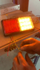 24V 2-Colored Square LED Truck Tail Light YN-TLC106