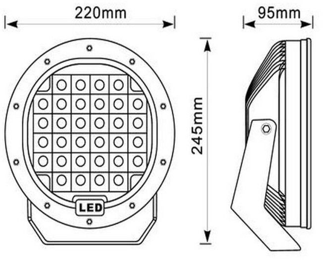 231W 9inch High Lumen LED Work Light