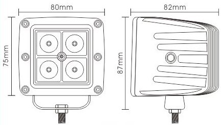 2300LM 20W 3inch LED Work Light