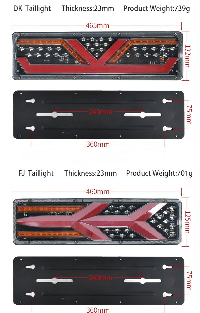 24V Truck Tail Light YN-TLC126