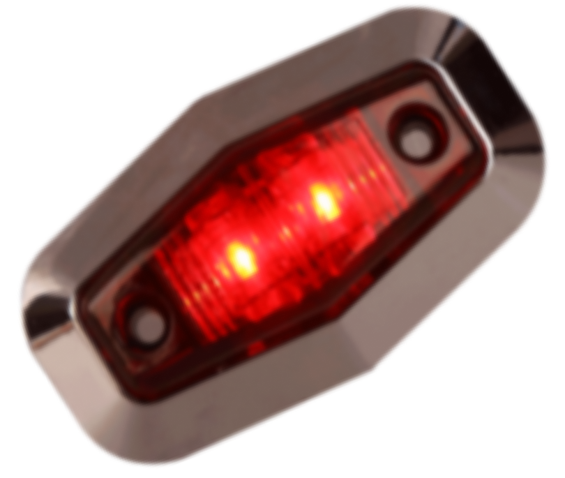 12v 24v 2.5inch 2LED Brake Lights Trailer Boat