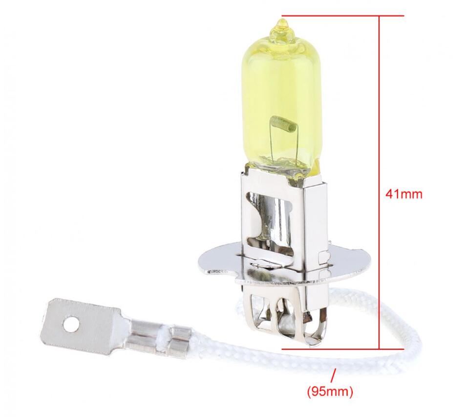 12V H3 100W 2500K Car Halogen Lamp Auto Headlight Bulb 