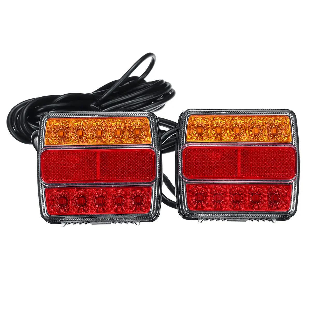  Magnetic Trailer Tail Light 12v 16LED Jet Skis Caravans