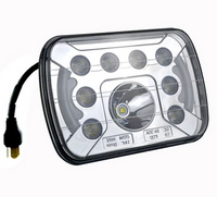  5x7 Inch 45W Square LED Headlight High Low Beam, Headlamps