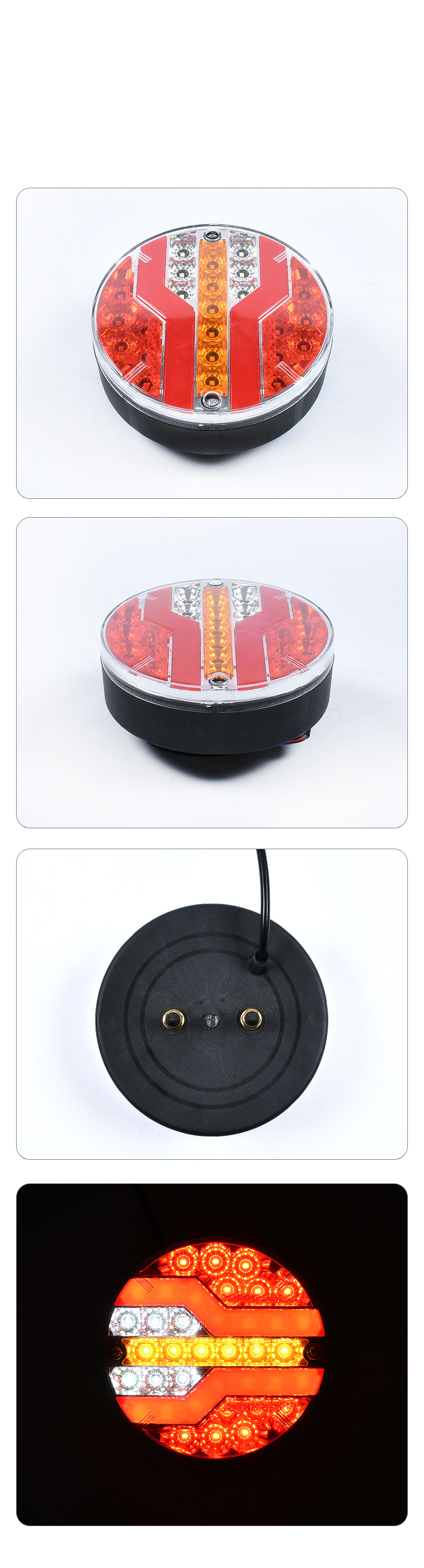 12V/24V Round Flowing LED Truck Side Light YN-SLC113