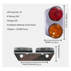 24V 24LED 2-Colored Truck Tail Light YN-TLC93