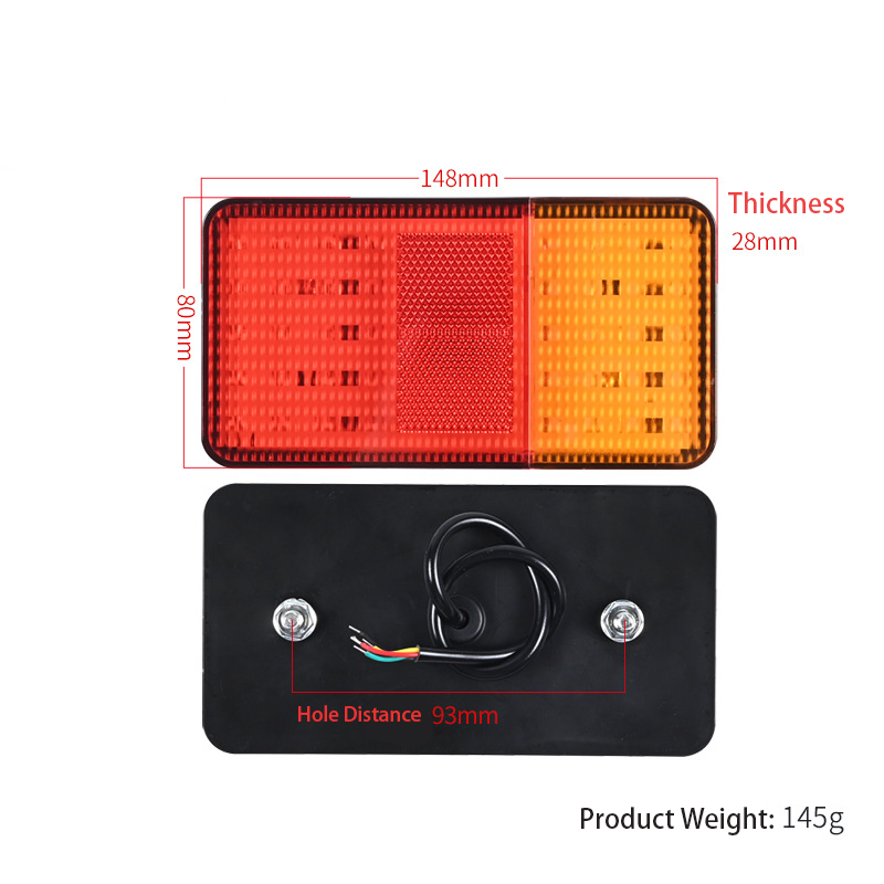 12V / 24V 40LED Truck Tail Light YN-TLC128