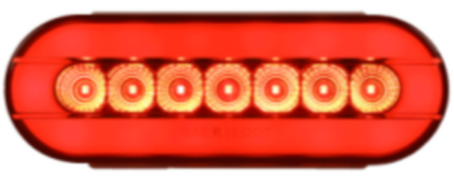 6.5inch 21LED 3030 12v 24V Tail Light Bus Boat